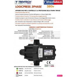 PRESSOFLUSSOSTATO LOGICPRESS PLUS TREVI 1.1/4 400V PRESSOFLUSSOSTATO LOGICPRESS PLUS TREVI 1.1/4 400V