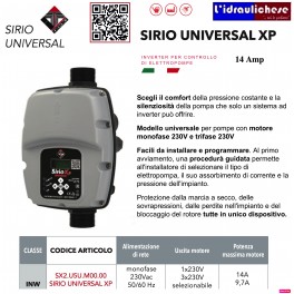 SIRIO UNIVERSAL XP INVERTER SIRIO 220/220+380 14 AMP. ITALTECNICA MADE IN ITALY