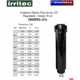 IRRIGATORE STATICO HP CM.10 IRRITEC