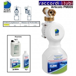 DOSATORE A POLIFOSFATO LIQUIDO MINIDOS DIMA PM109 ACQUA BREVETTI 1/2