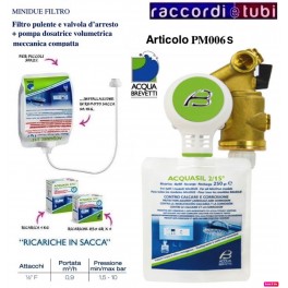 DOSATORE A POLIFOSFATO LIQUIDO FILTRO MINIDUE PM006 ACQUA BREVETTI