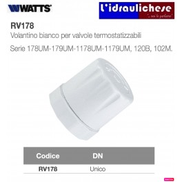 VOLANTINO BIANCO PER VALVOLE WATTS COD.RV178